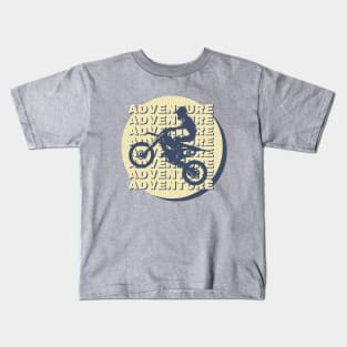 motocross vintage biker Kids T-Shirt